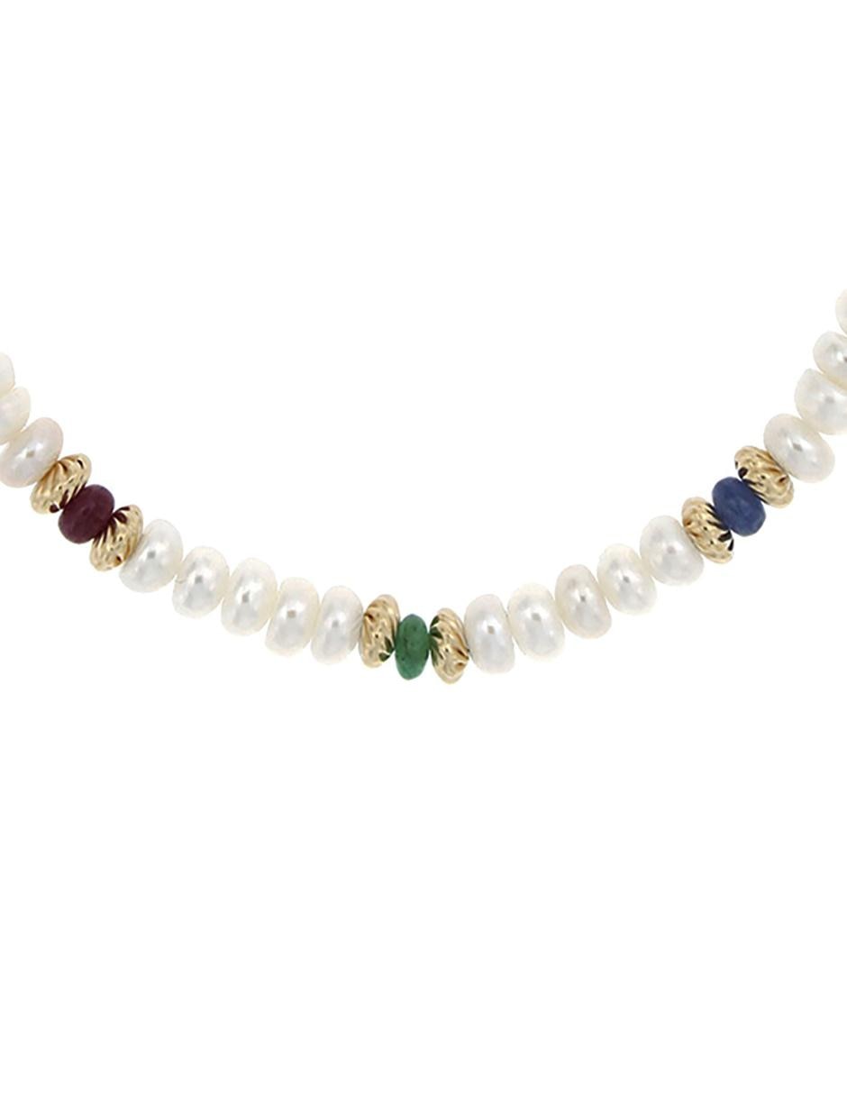 Pulsera de oro 14 K con acabado lustre 3