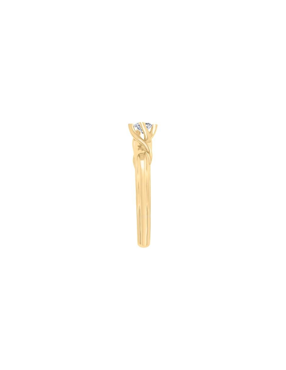 Solitario de oro 14 k Enya diamante 11