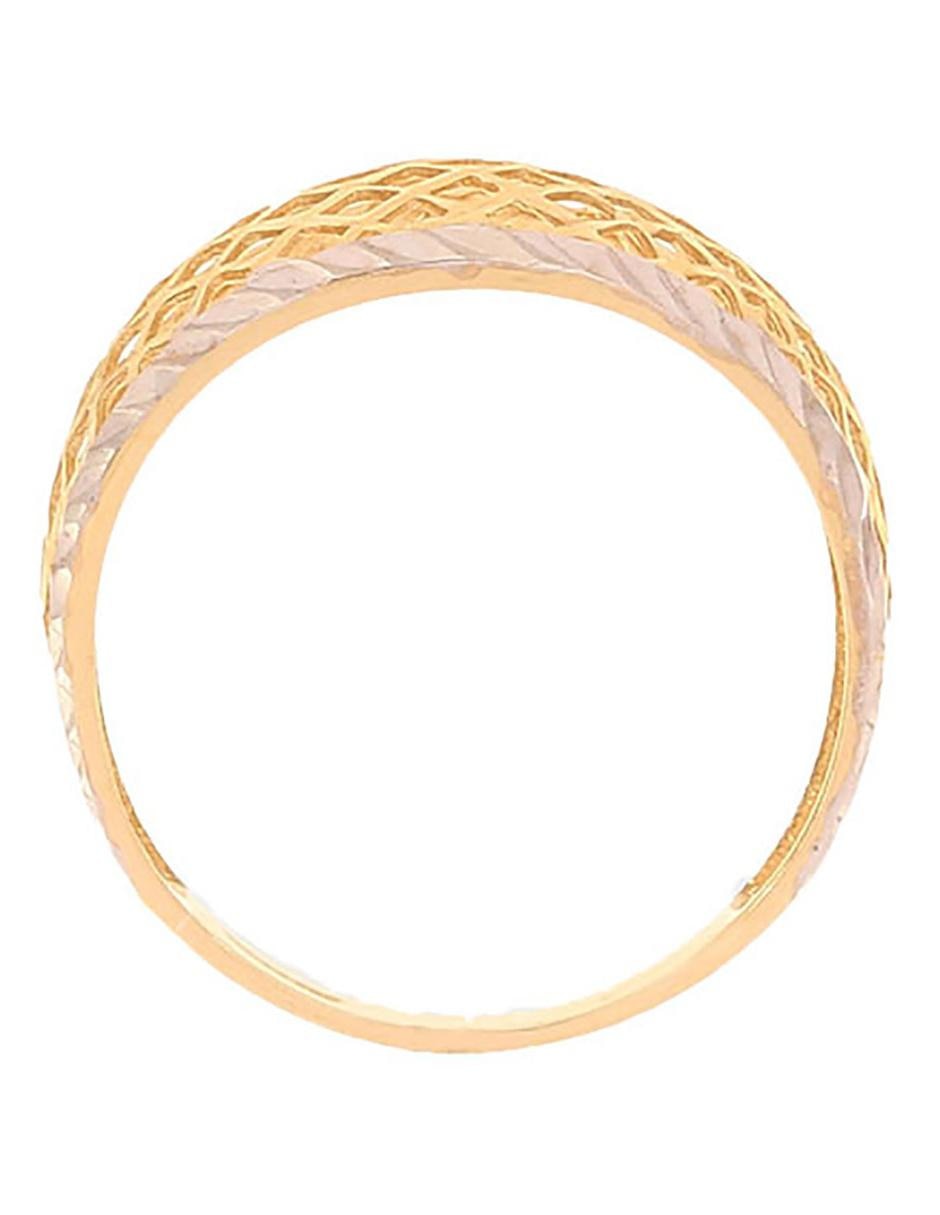 Anillo 14 k de oro amarillo pulido 5