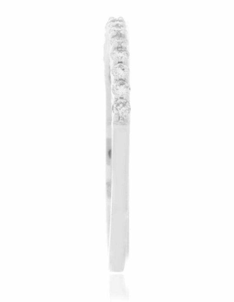 Churumbela de oro blanco 14 k diamante 6