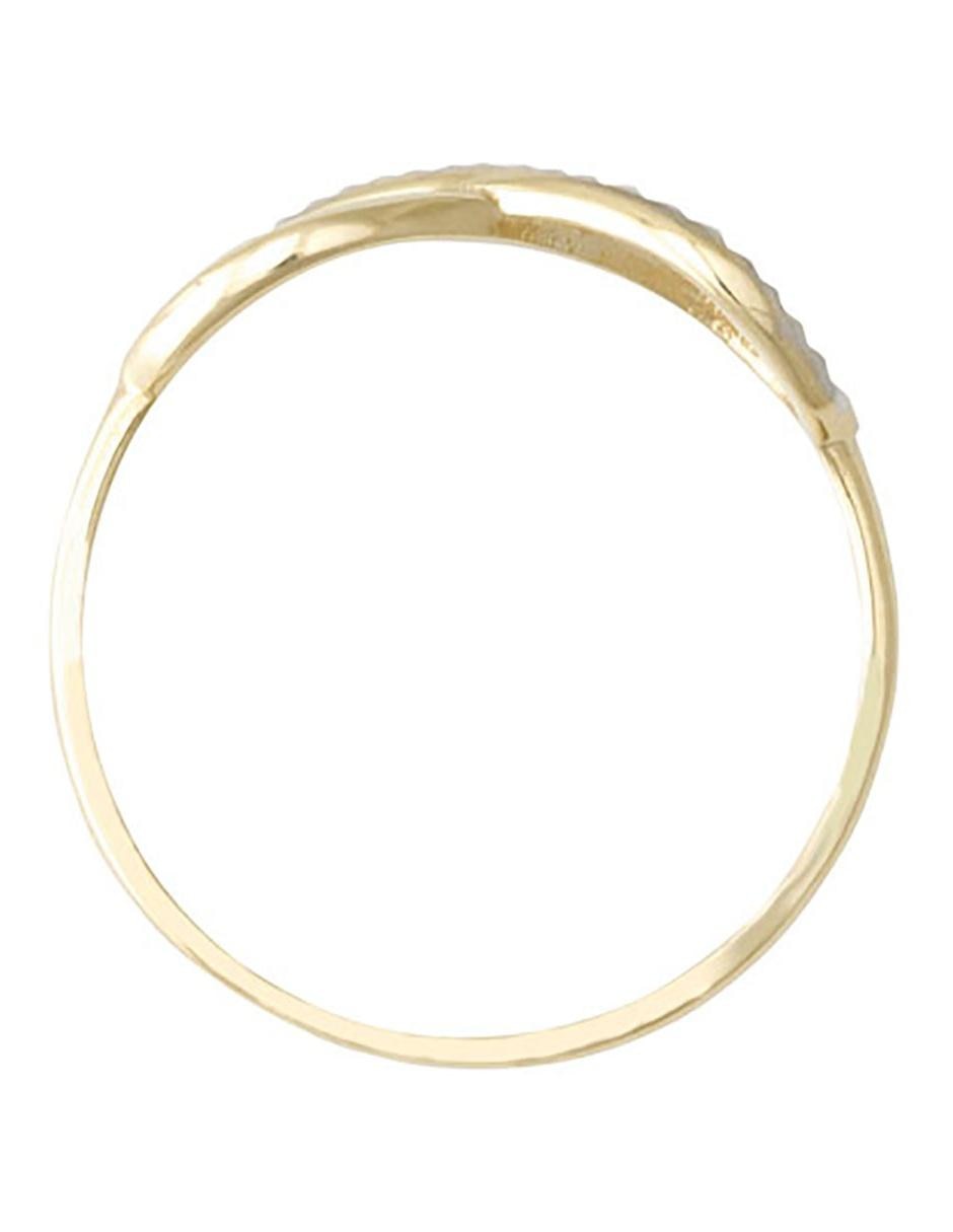 Anillo 14 k de oro amarillo pulido 6
