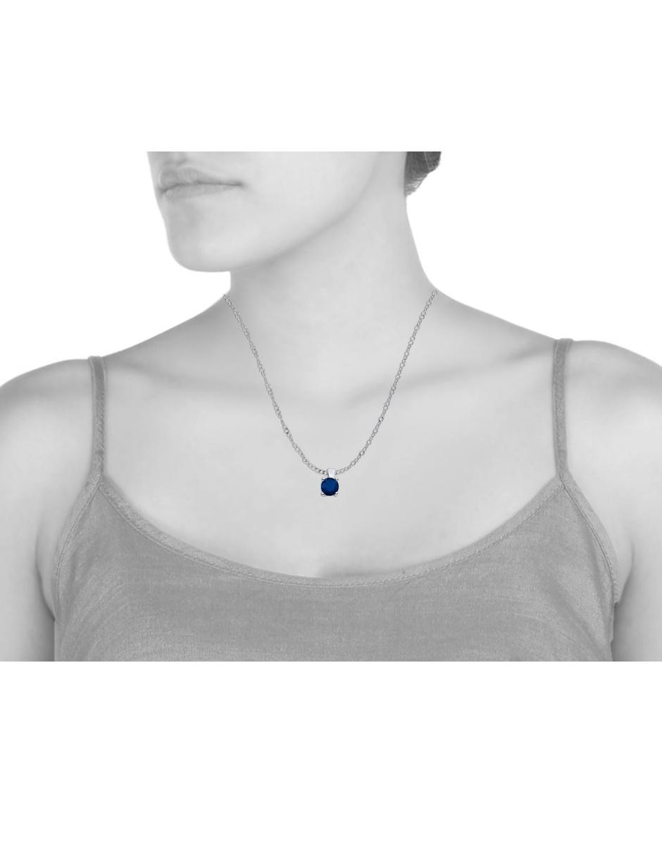Collar de oro blanco 14 K 2