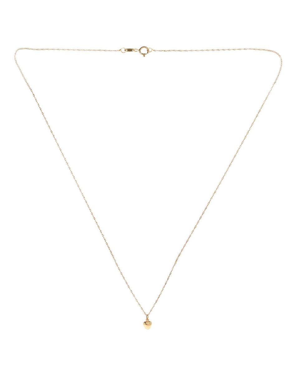 Dije de corazón de oro amarillo 14 K