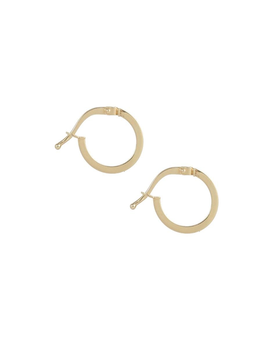 Arracadas de oro 14 K con acabado brillante 2