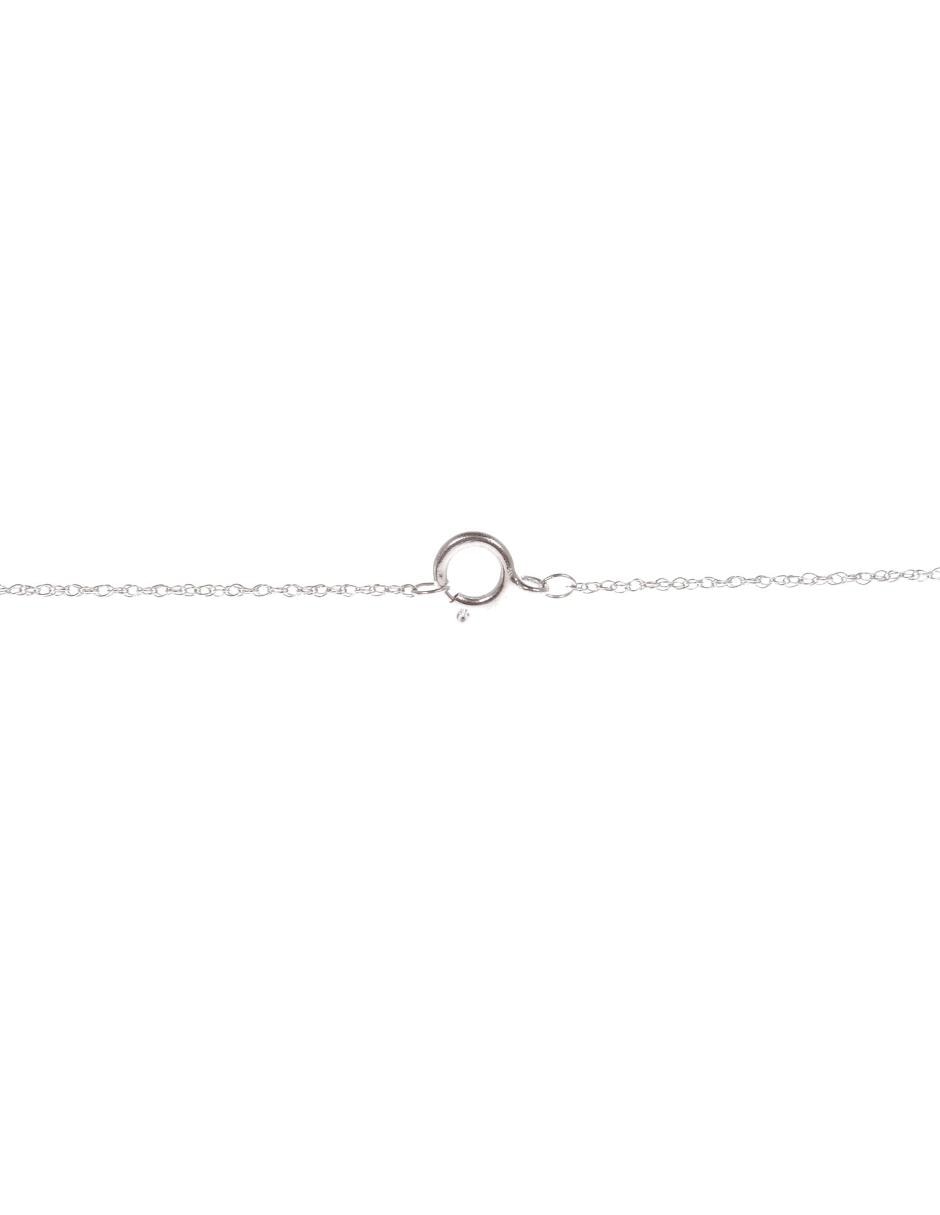 Colgante Y Dije de corazón de oro blanco 14 K diamante