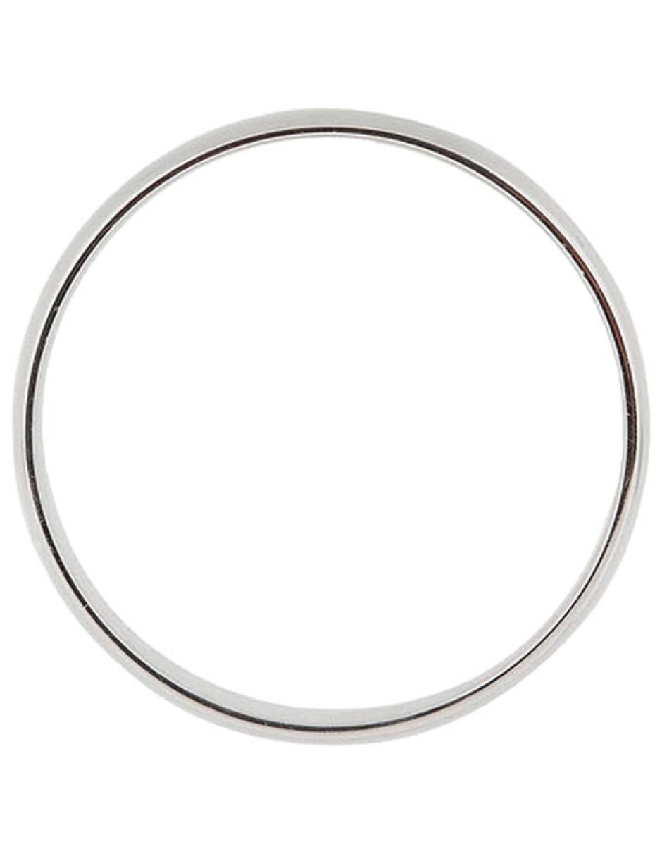 Argolla de oro blanco 14 k Redenta 2
