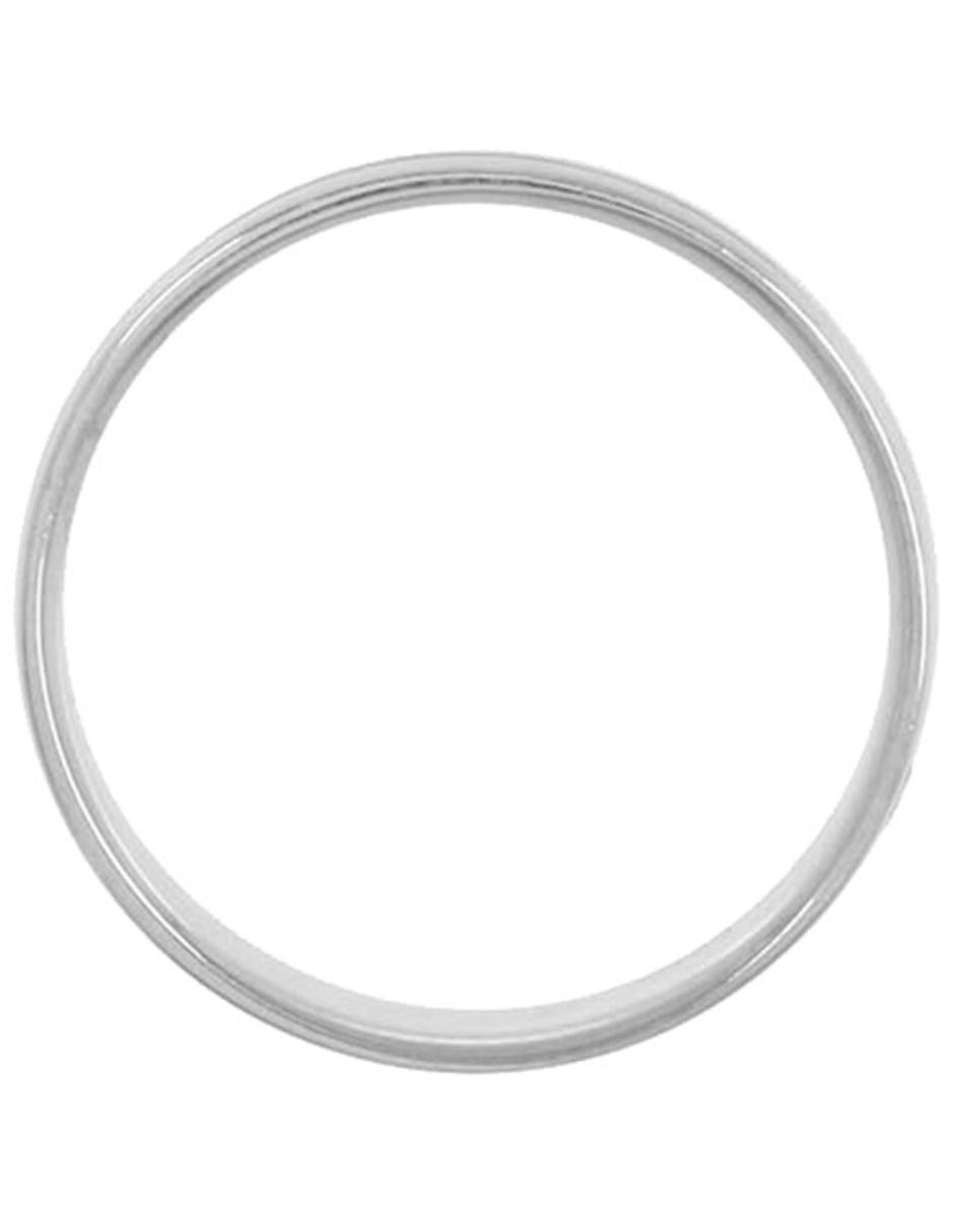 Argolla de oro blanco 14 k Georgina diamante 2