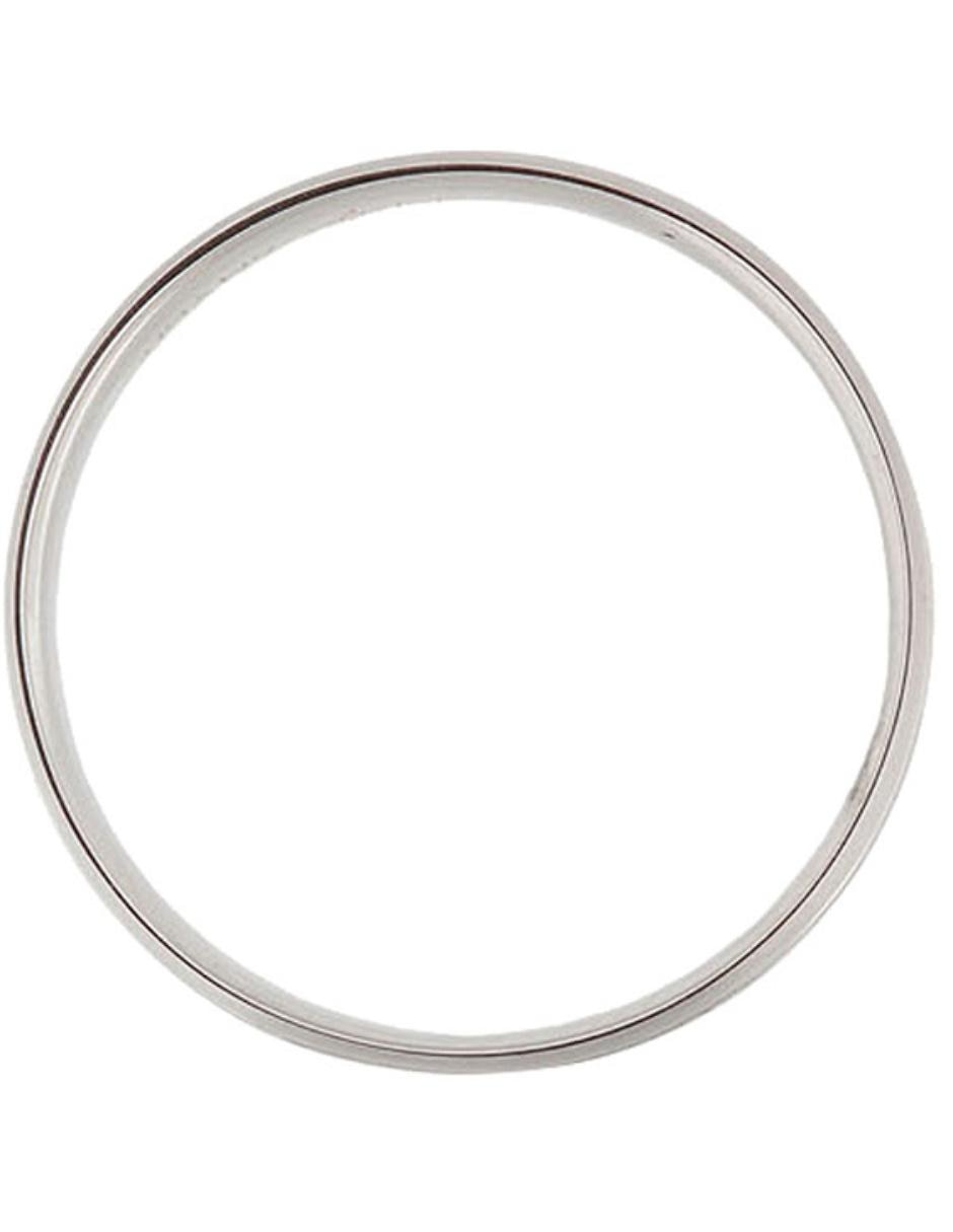 Argolla de oro blanco 14 k Georgina diamante 2