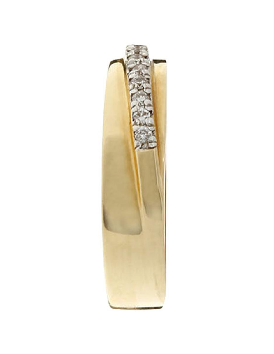 Argolla de oro 14 k Cecilia diamante 5