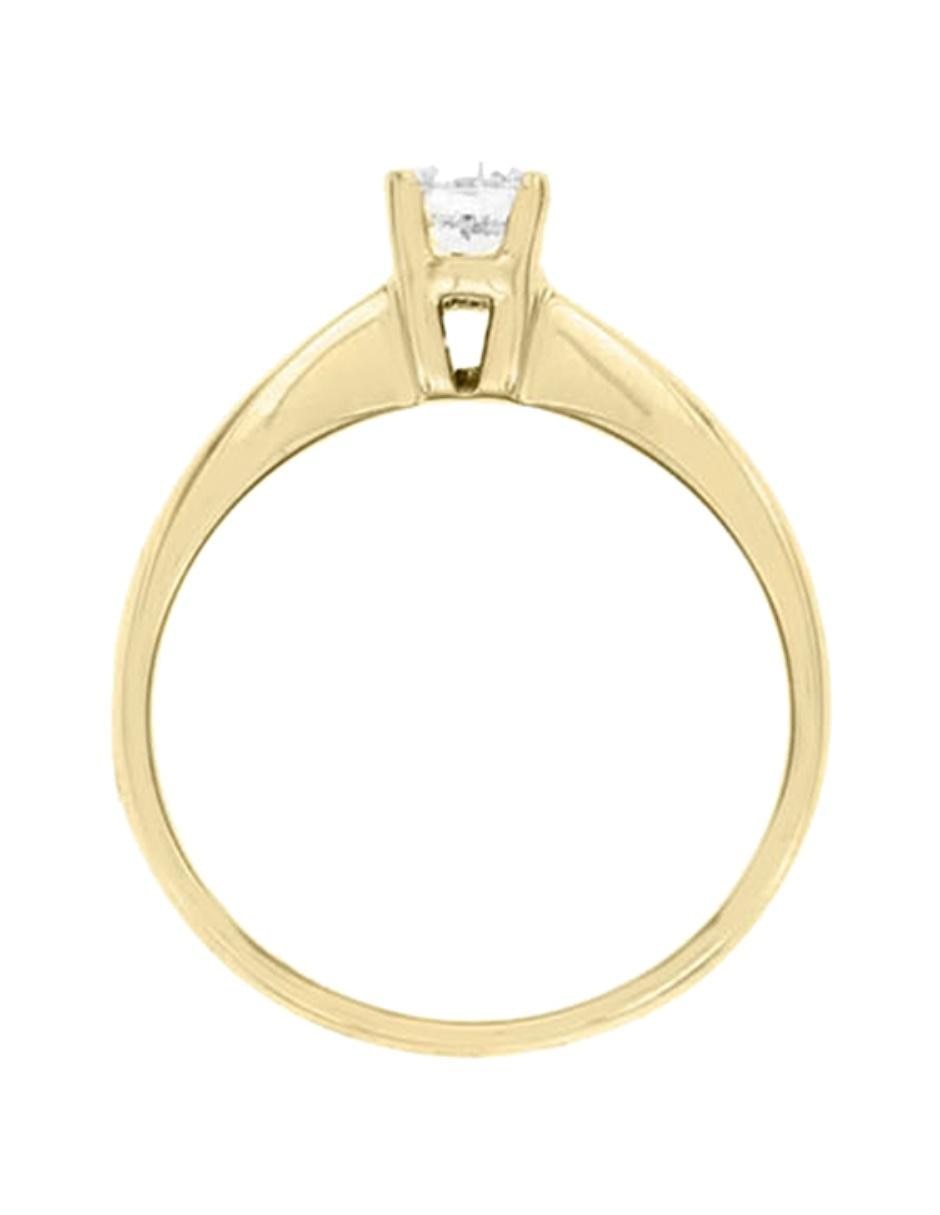 Solitario de oro 18 k Lucca diamante 2
