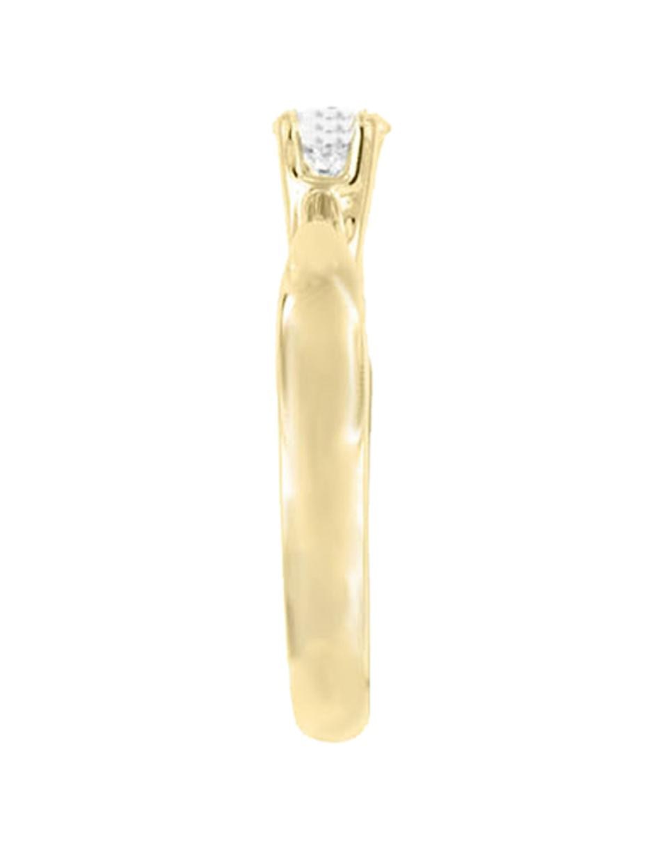 Solitario de oro 18 k Lucca diamante 4