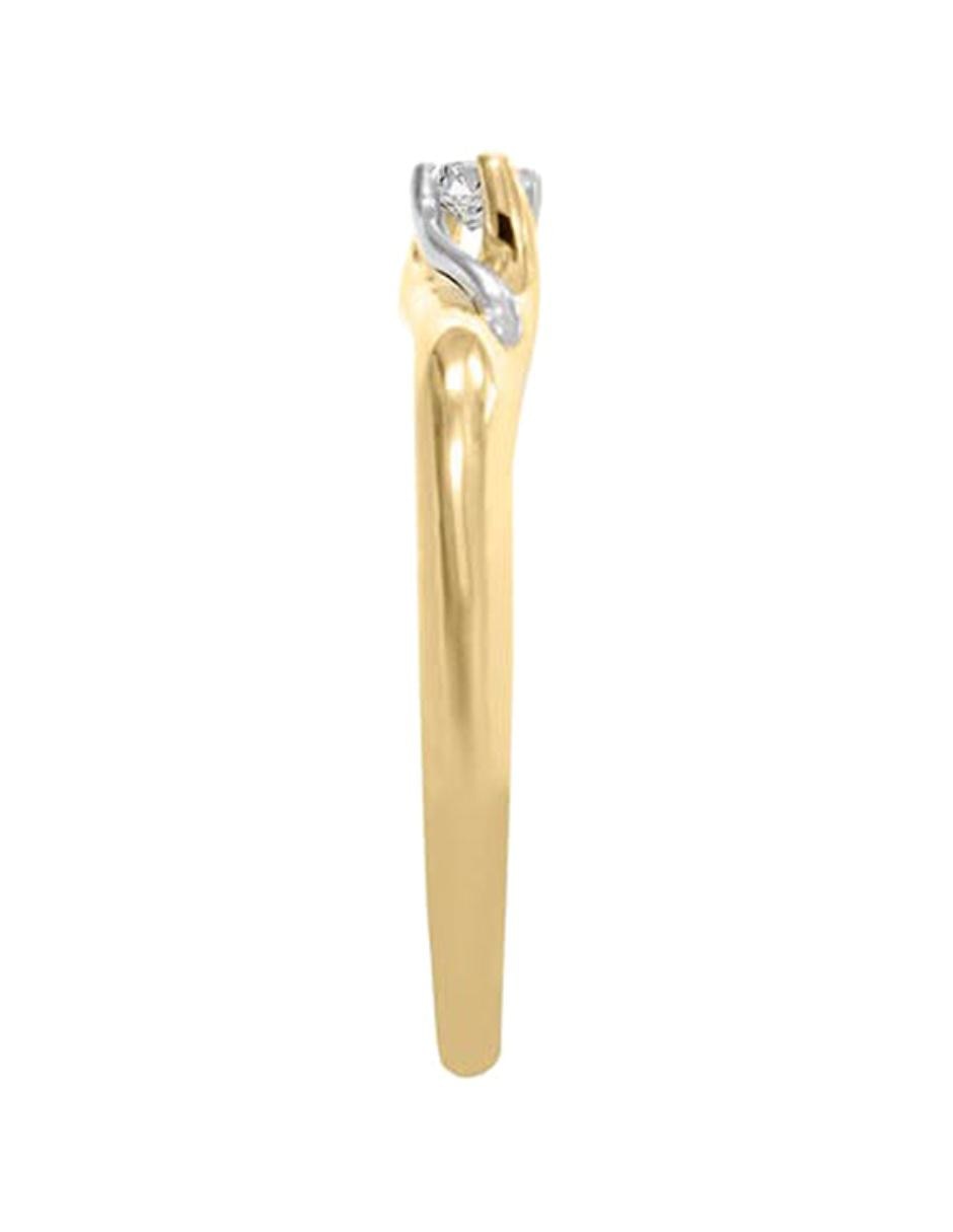 Solitario de oro 14 k Enya diamante 6
