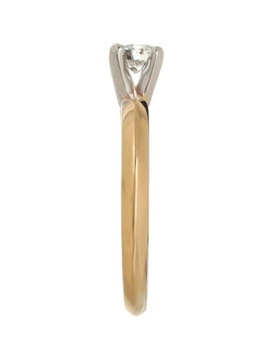 Solitario de oro 14 k diamante 5