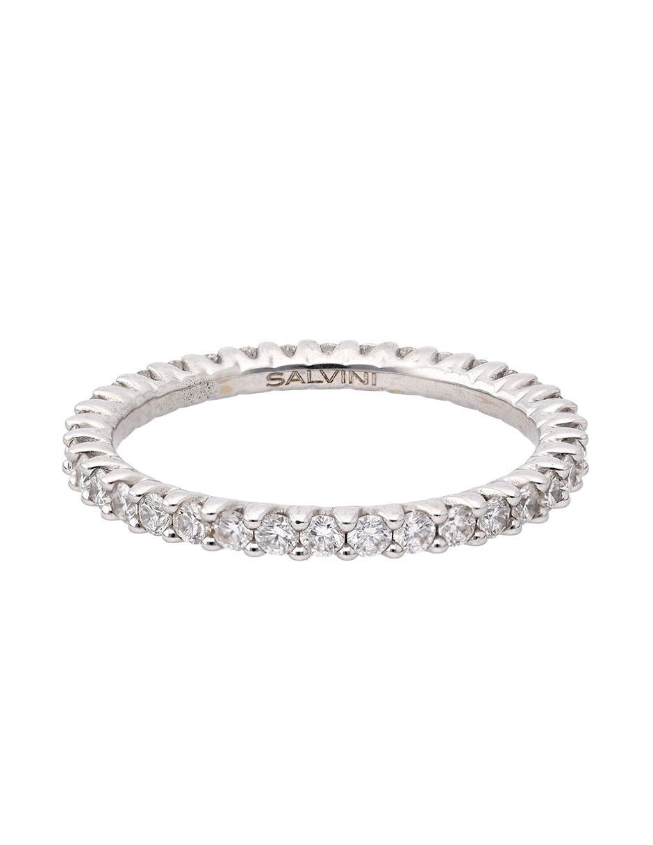 Anillo 18 k de oro diamante pavé