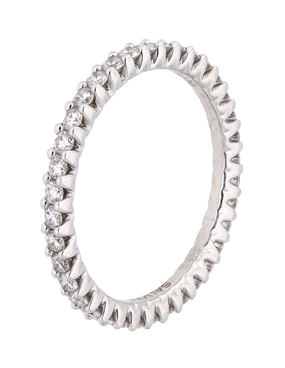Anillo 18 k de oro diamante pavé 3