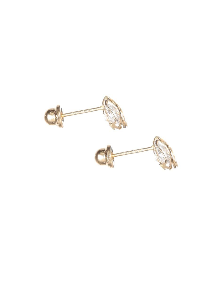 Broqueles de oro con acabado pavé 3