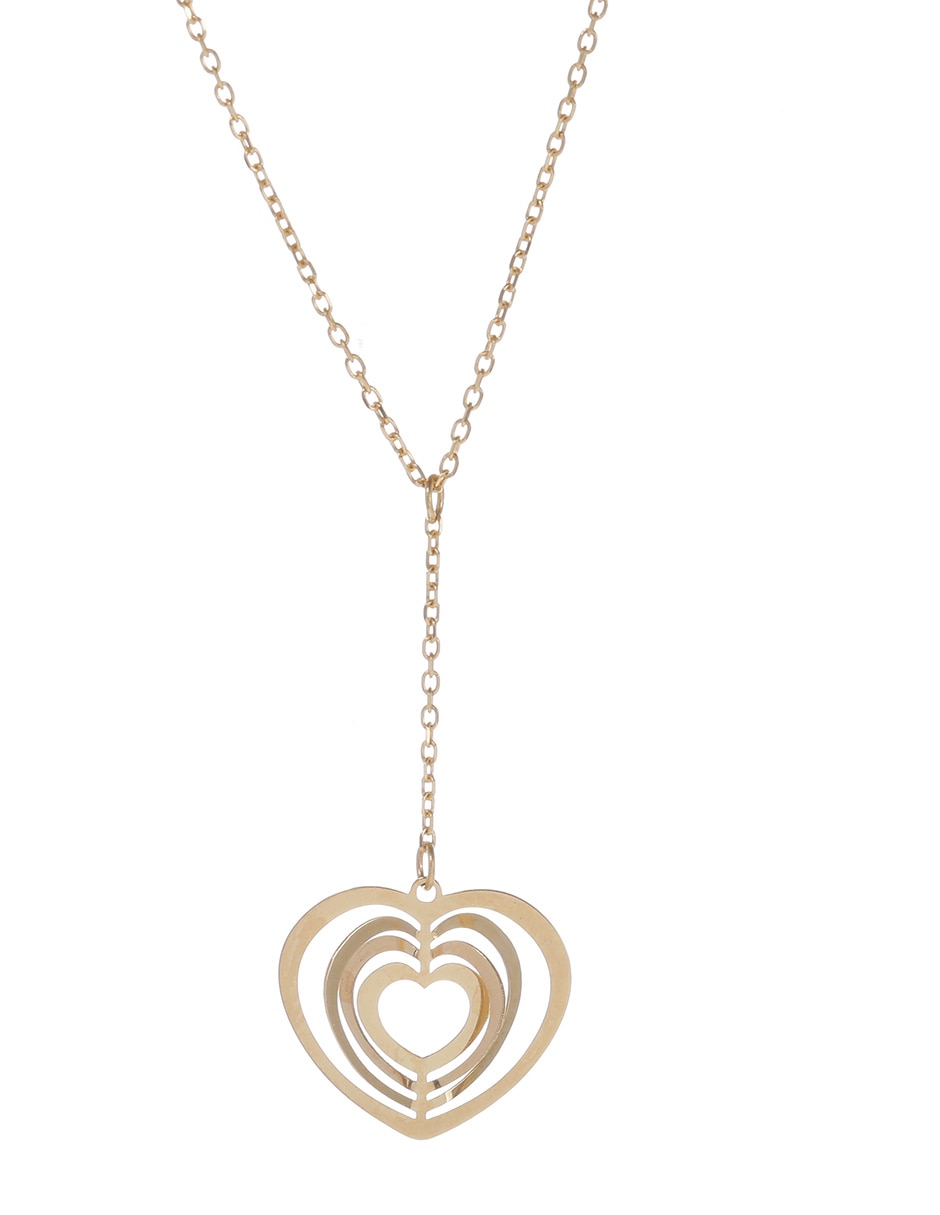 Dije de corazón de oro amarillo 14 K 2
