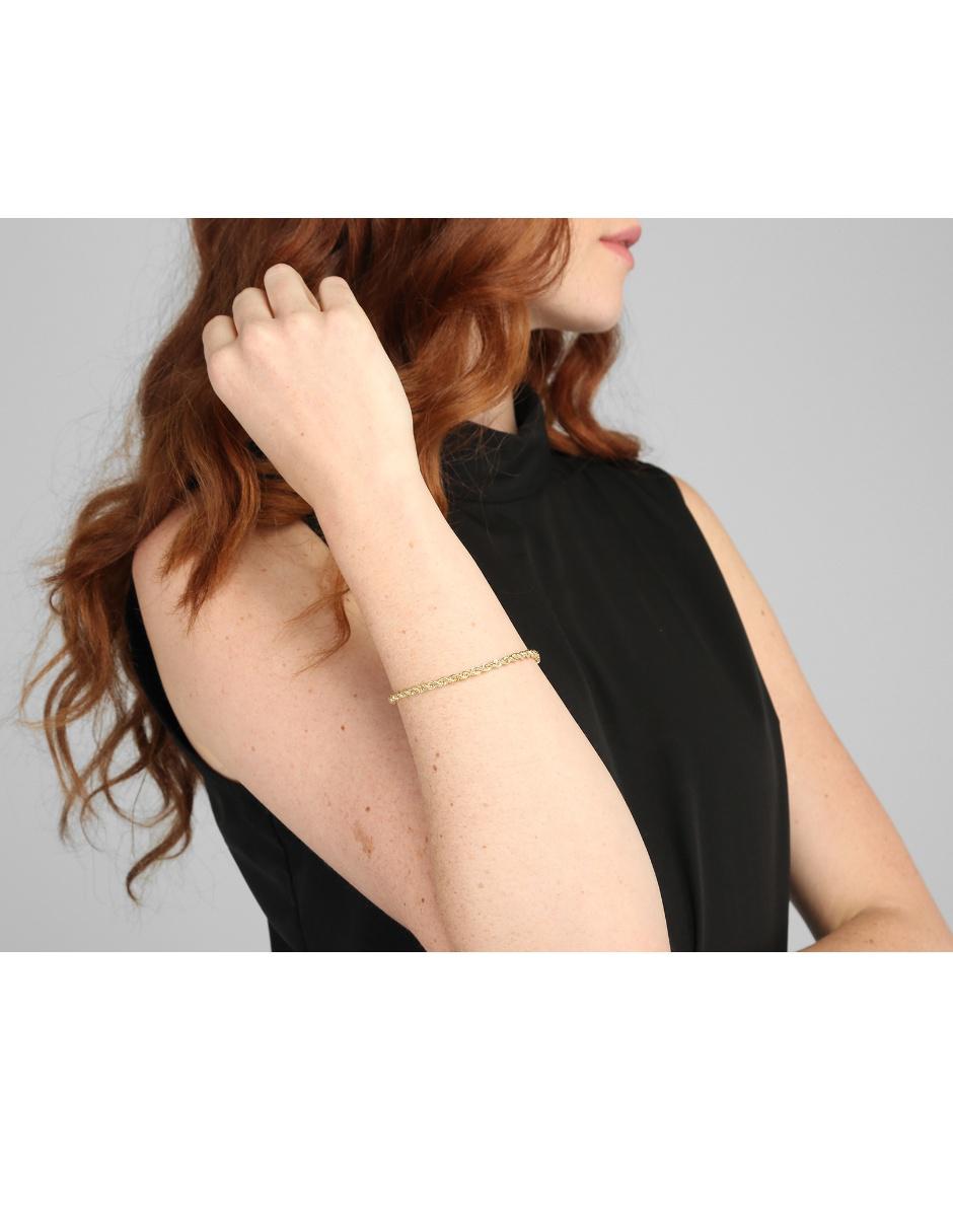Pulsera de oro 14 k con acabado esmaltado 3