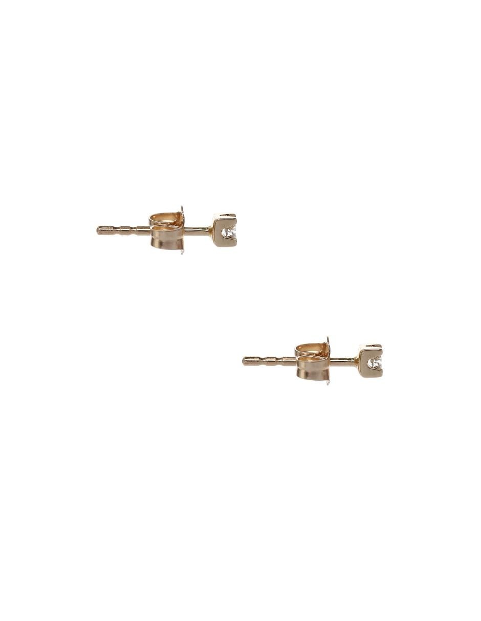 Broqueles de oro con acabado pavé diamante 2