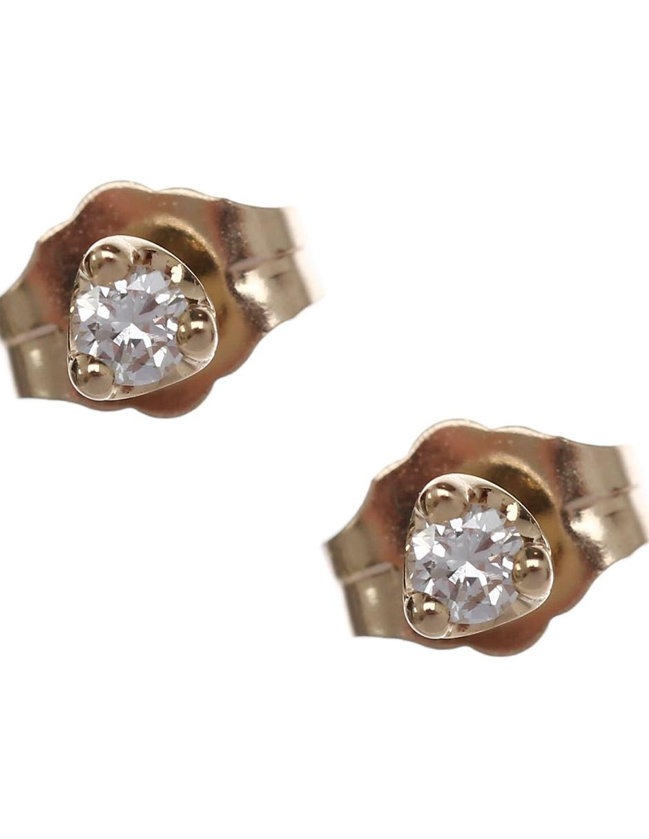 Broqueles de oro con acabado pavé diamante Broqueles de oro con acabado pavé diamante