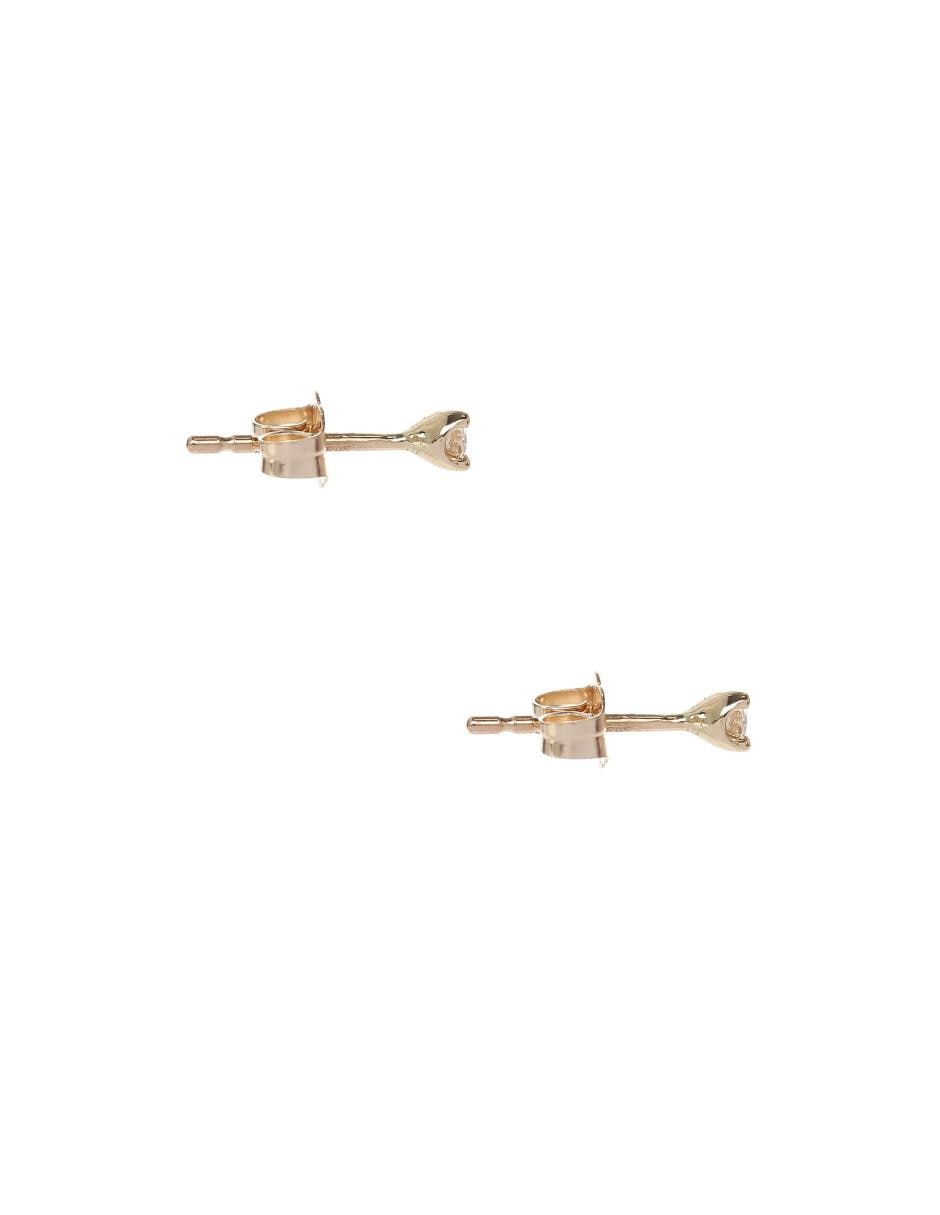 Broqueles de oro con acabado pavé diamante 2