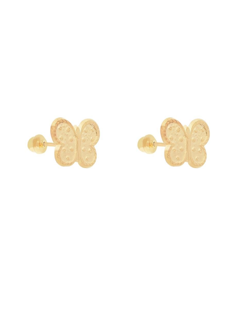 Broqueles de oro con acabado lustre 2