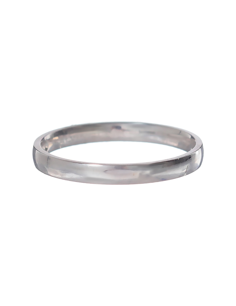 Argolla de oro blanco 18 k