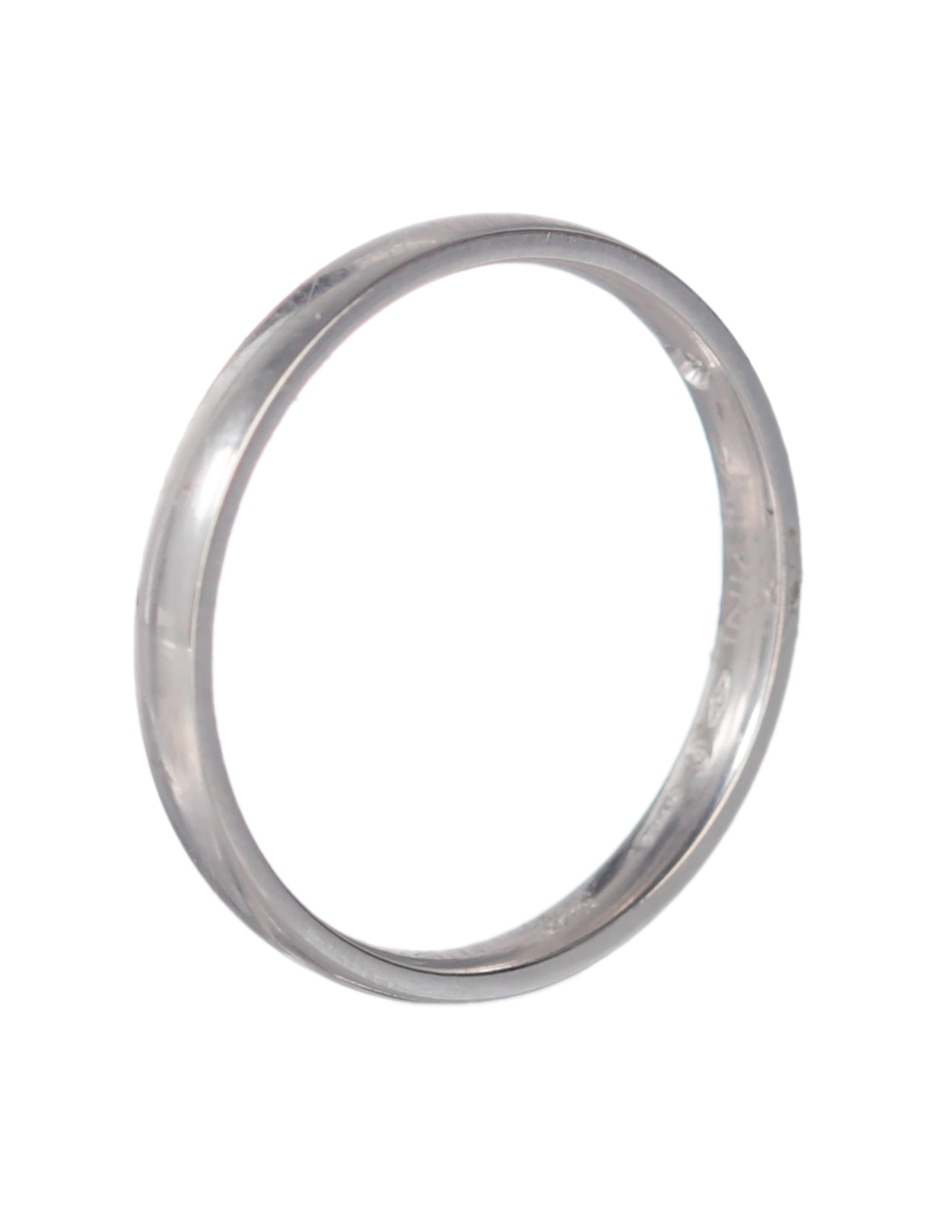 Argolla de oro blanco 18 k 2