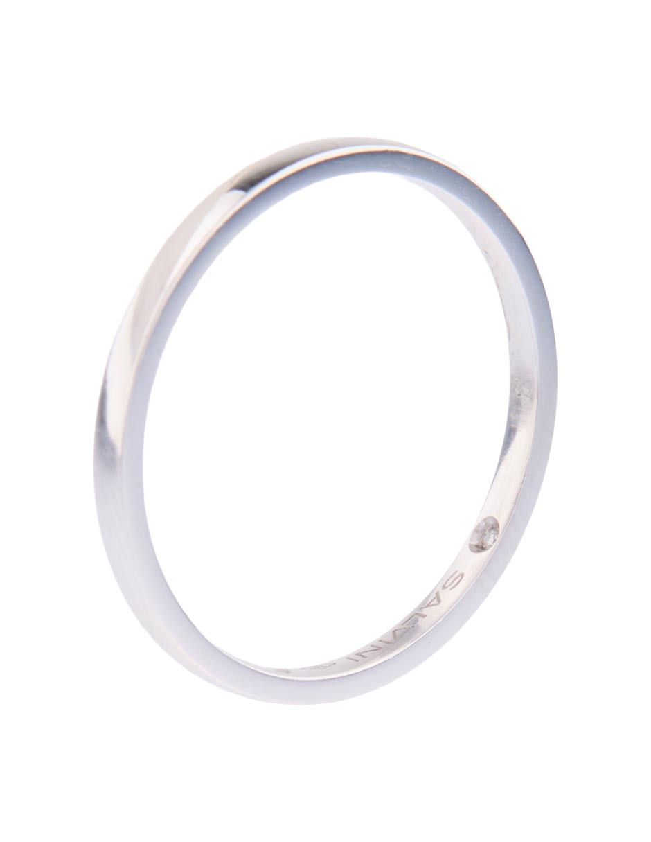 Argolla de oro blanco 18 k 3
