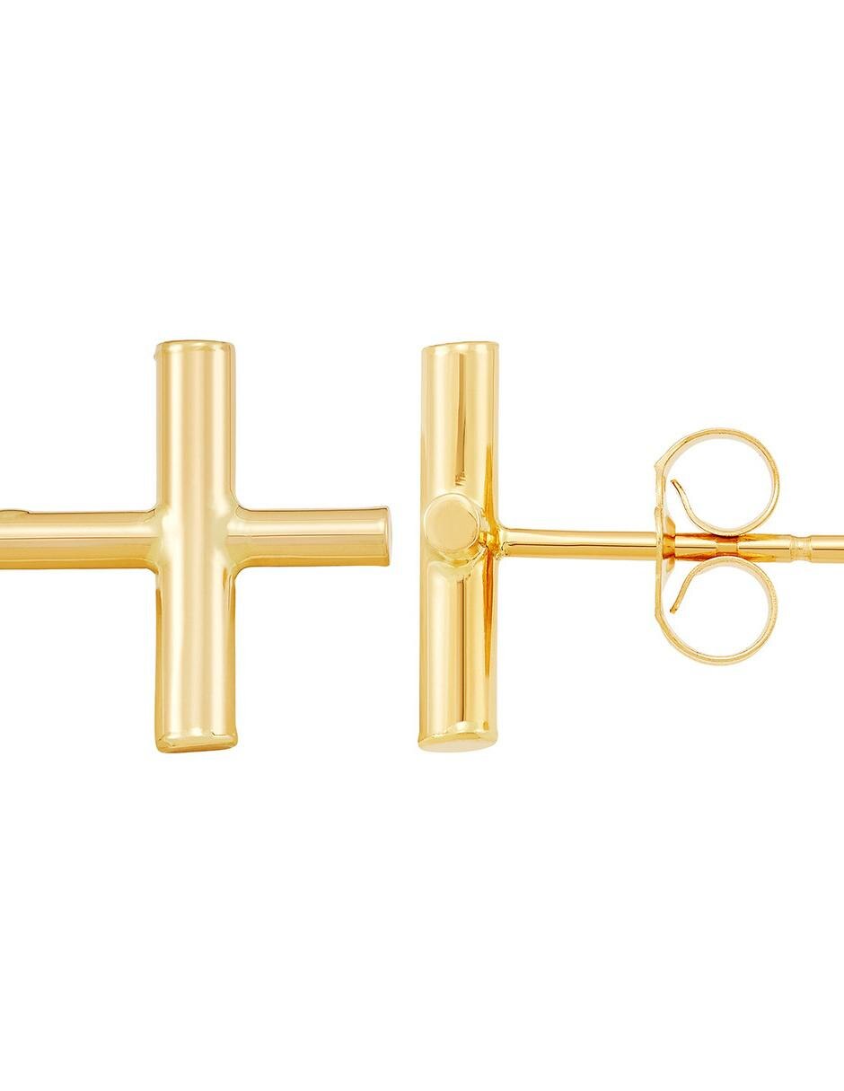 Aretes de oro 14 k Unoaerre pulido