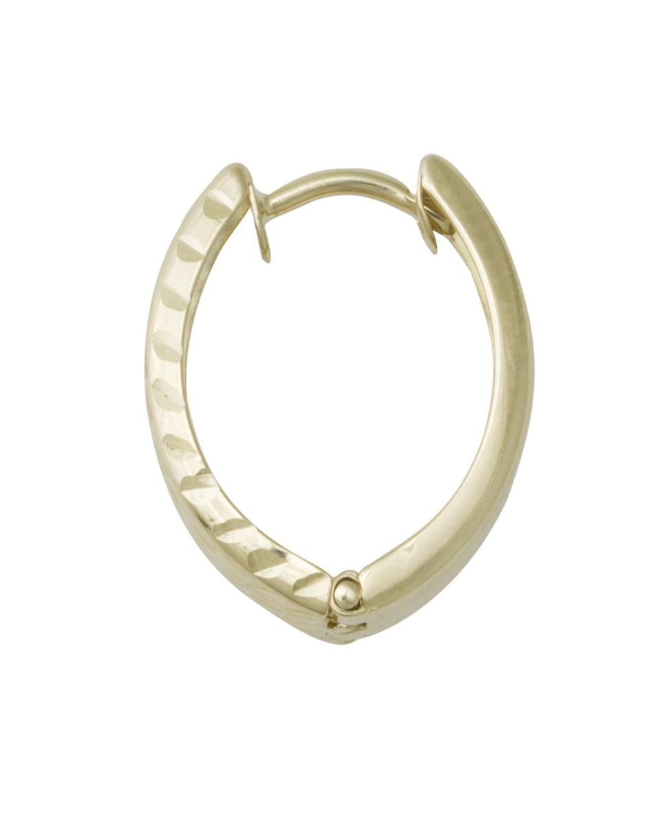 Aretes de oro con acabado diamantado 3