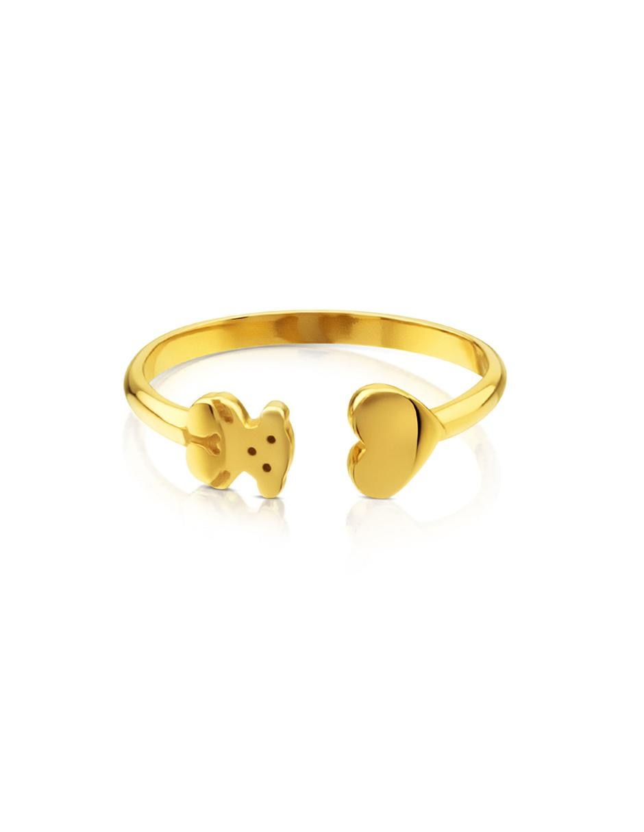 Anillo de oso XXS 18 k de oro amarillo pulido 2