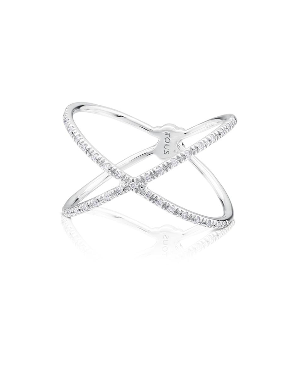 Anillo Les Classiques 18 k de oro blanco diamante pavé 5