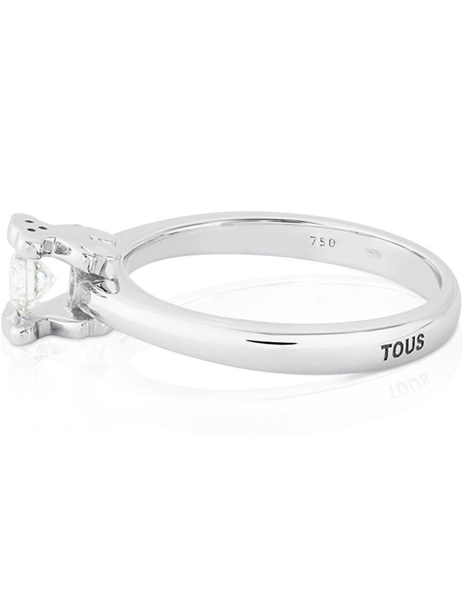 Anillo de oso Sweet Diamonds 18 k de oro blanco diamante pavé 2