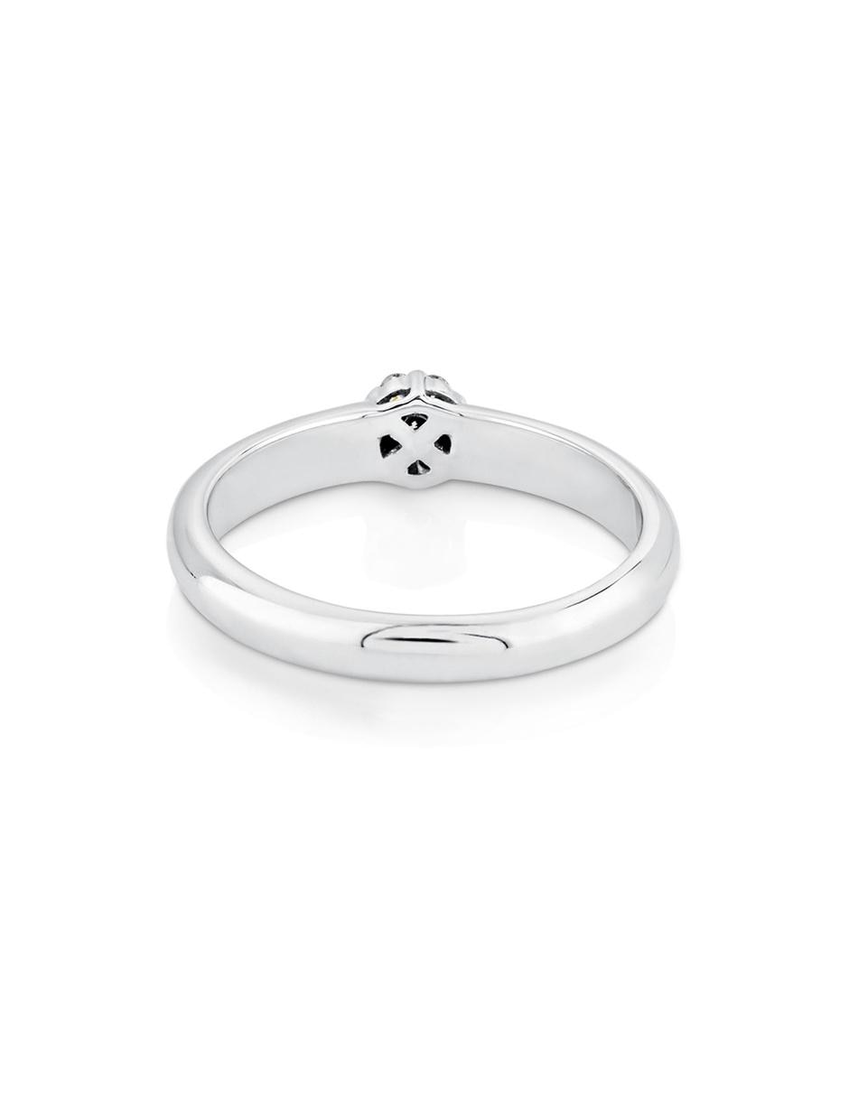 Anillo de flor Les Classiques 18 k de oro blanco diamante pavé 3