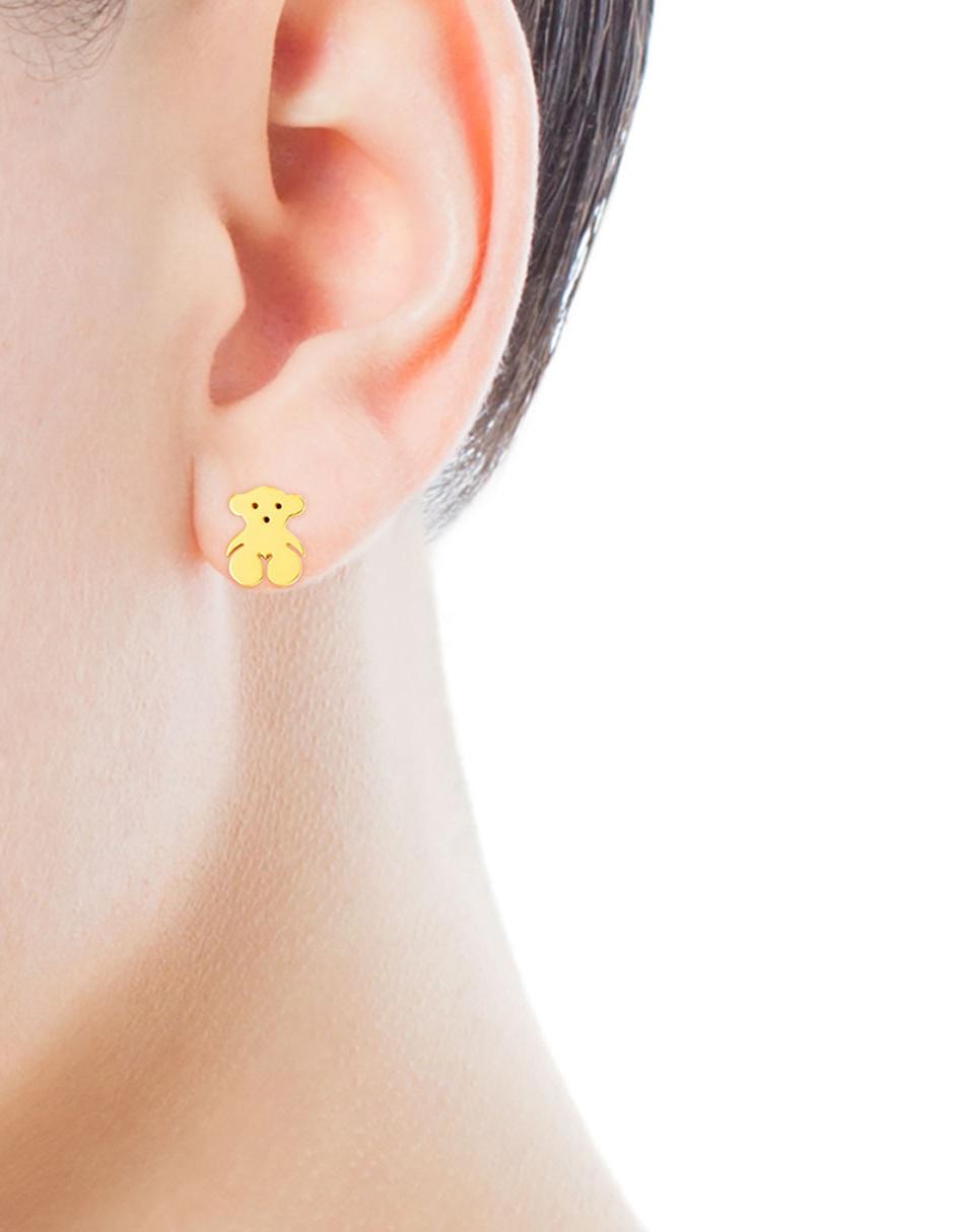 Broqueles de oro amarillo 18 K con acabado brillante 5