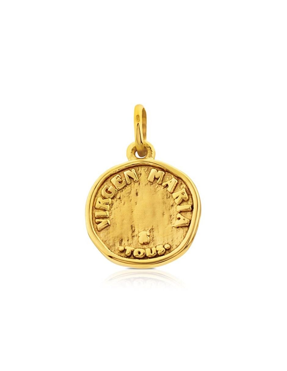Colgante de oro 18 k Devoción texturizado 3