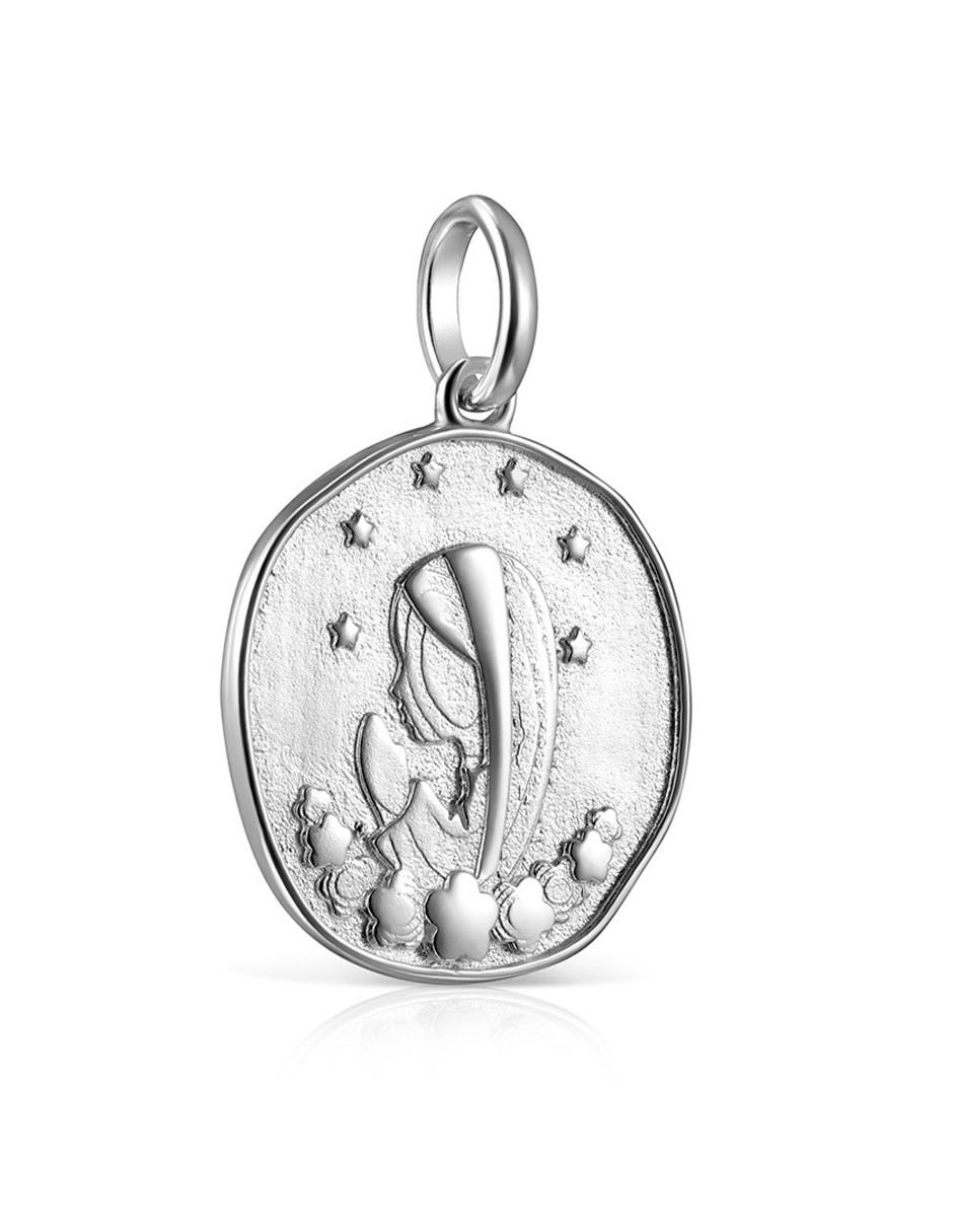Dije de plata P925 Devoción texturizado 2