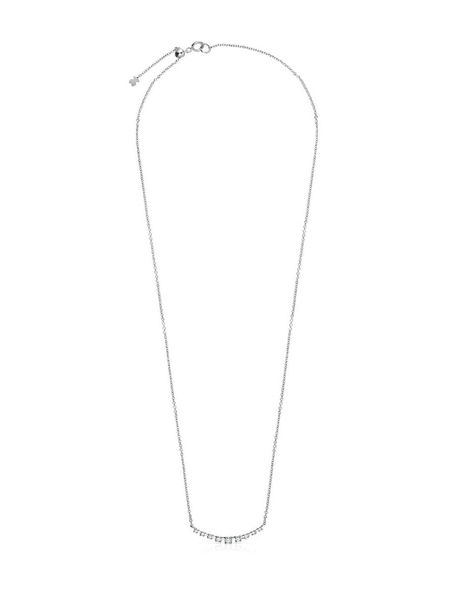 Collar de oro blanco 18 K 2