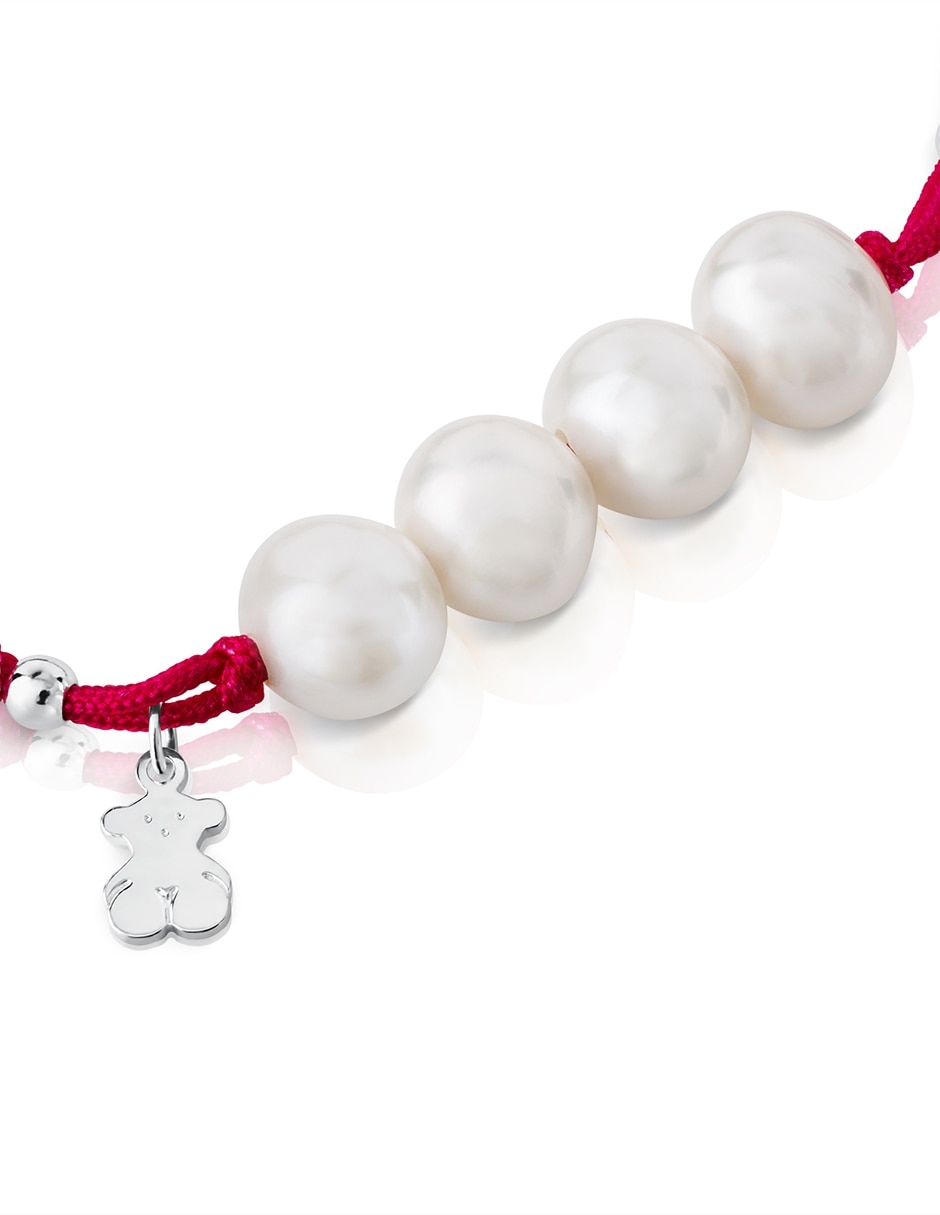 Brazalete de plata p 925 Pearls con acabado liso 2