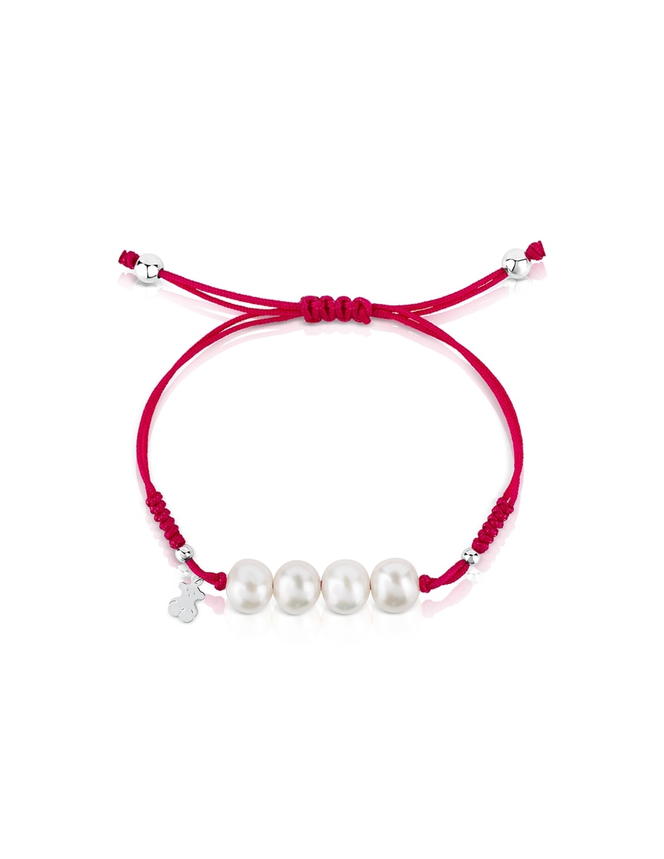Brazalete de plata p 925 Pearls con acabado liso 3