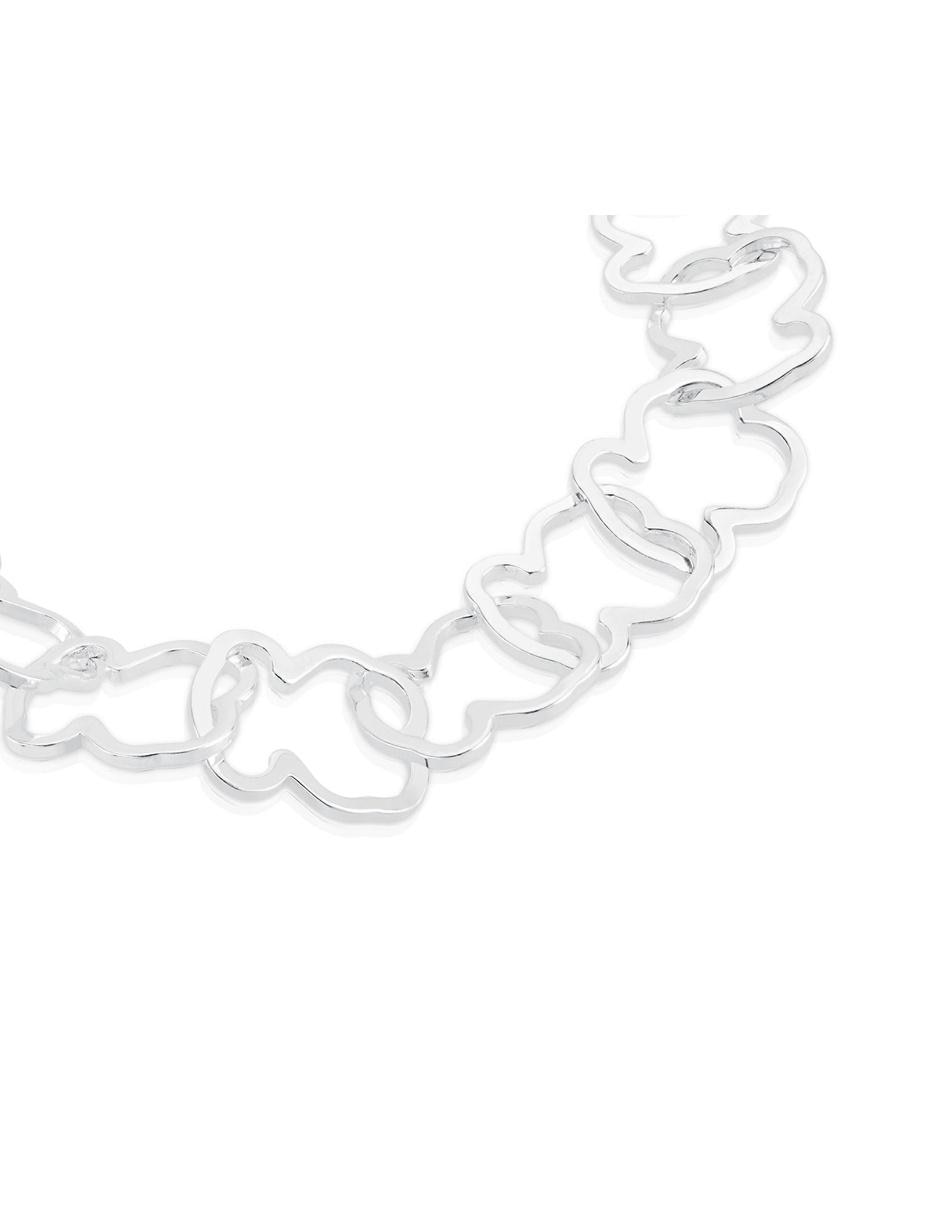 Brazalete de plata P 925 con acabado liso 2
