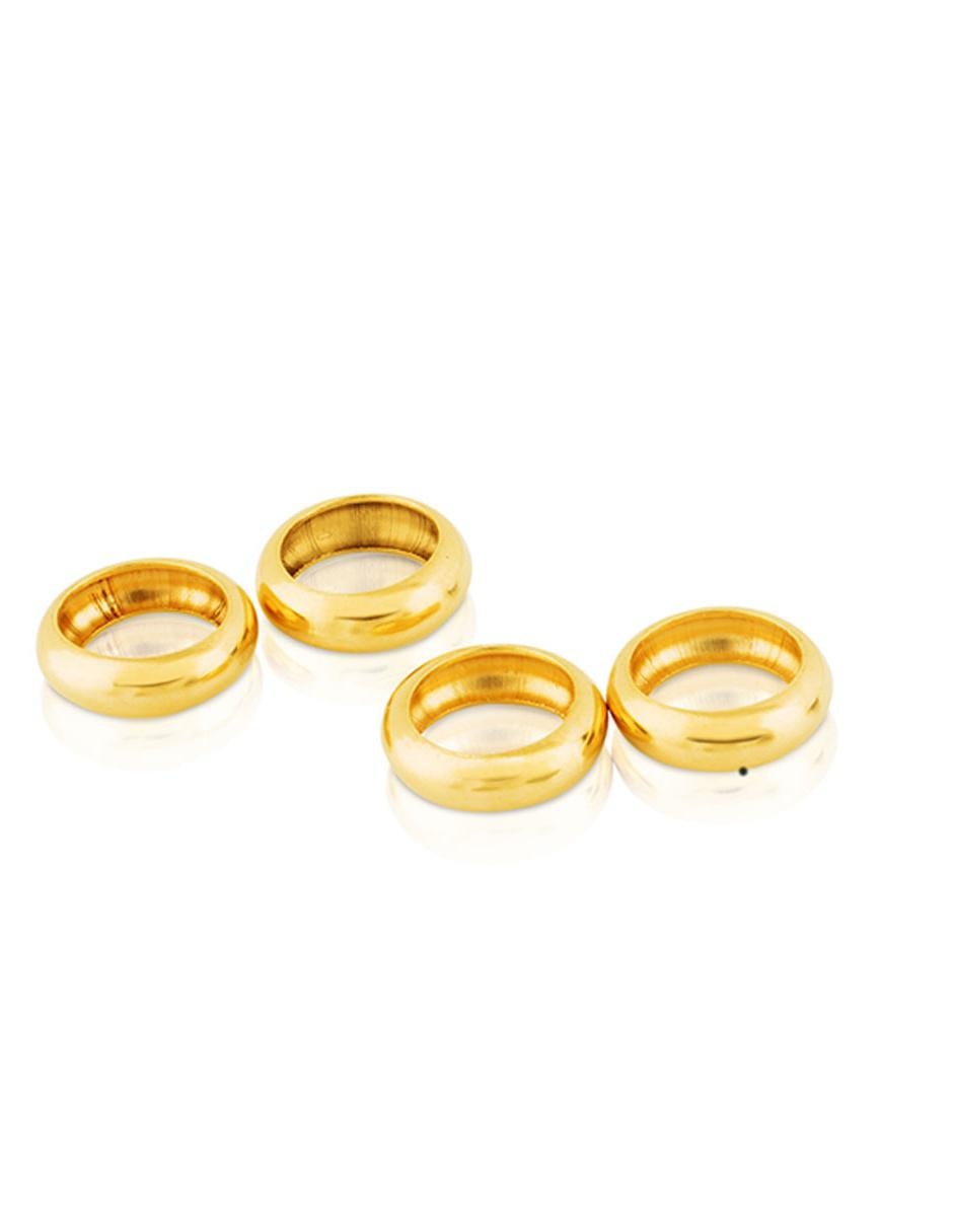 Dije circular de oro amarillo 18 K 3