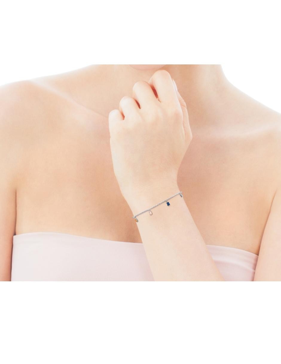 Pulsera de plata P 925 Mini Color con acabado lustre 4