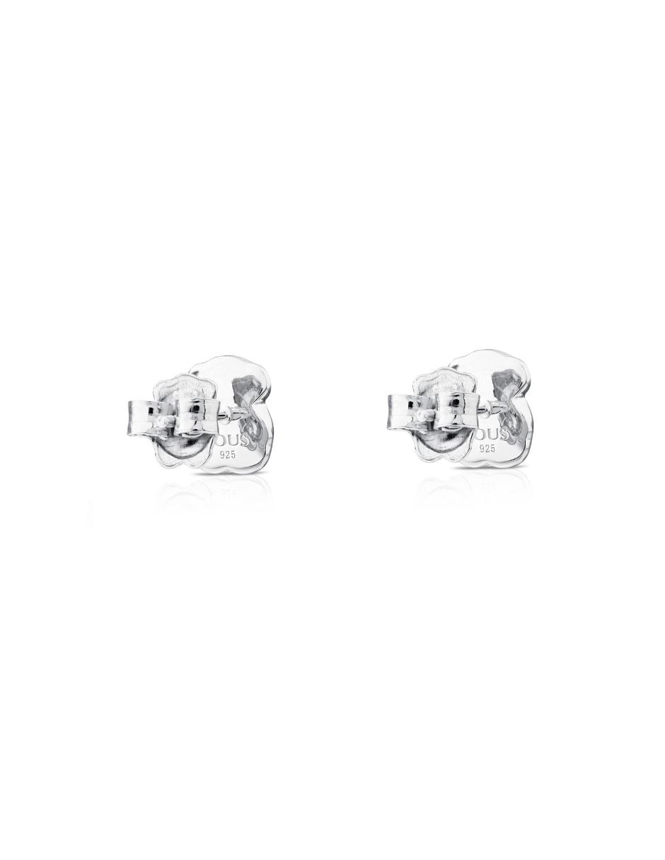 Broqueles de plata P 925 con acabado pavé cuarzo 3