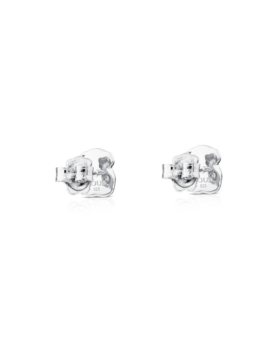 Broqueles de plata P 925 con acabado pavé amazonita 2