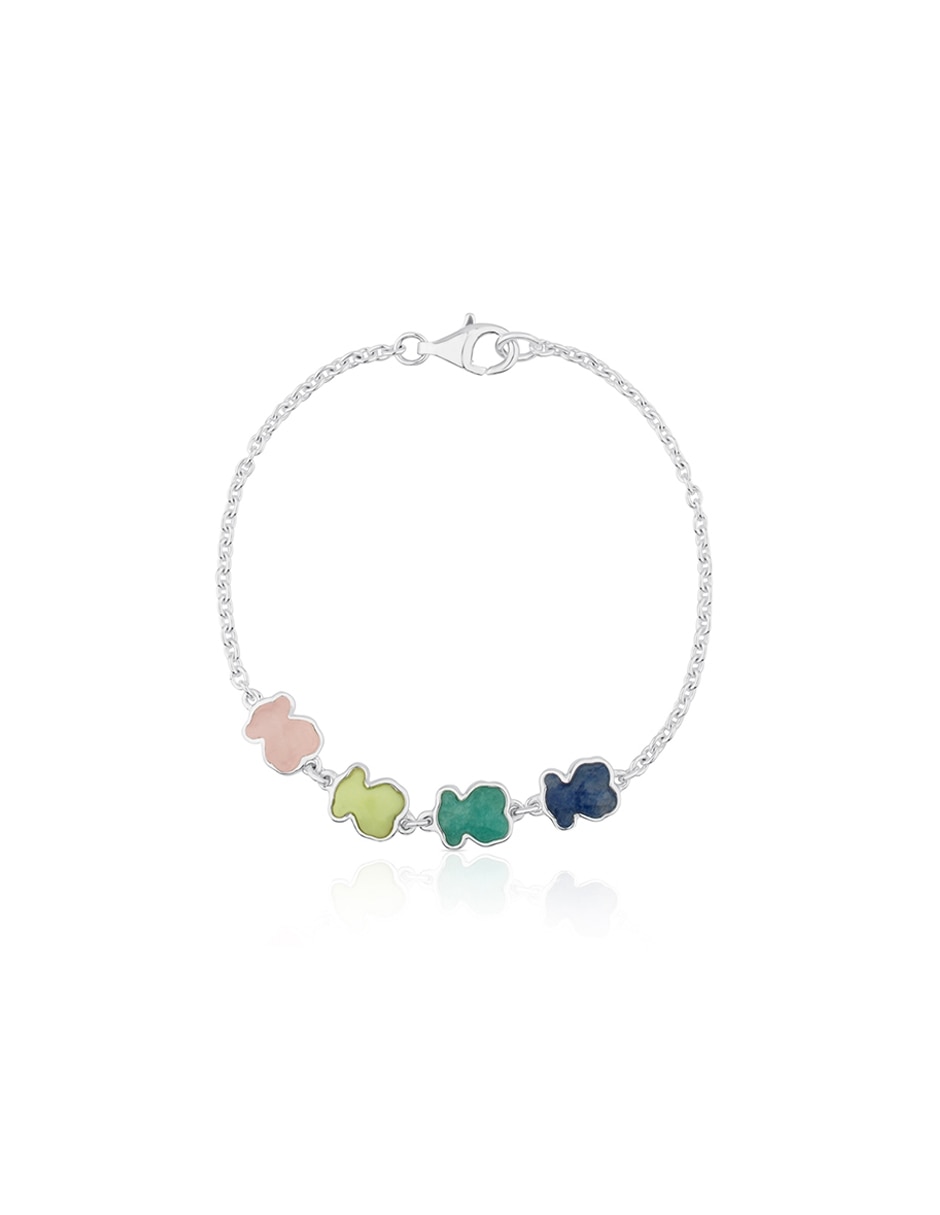 Brazalete de plata P 925 New Color con acabado liso 2