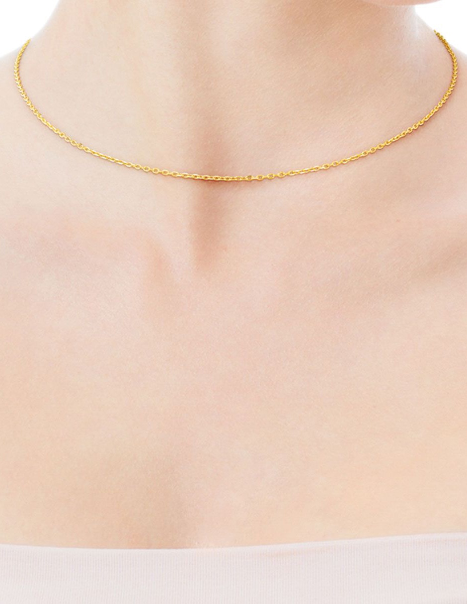 Collar de oro amarillo 18 K 4