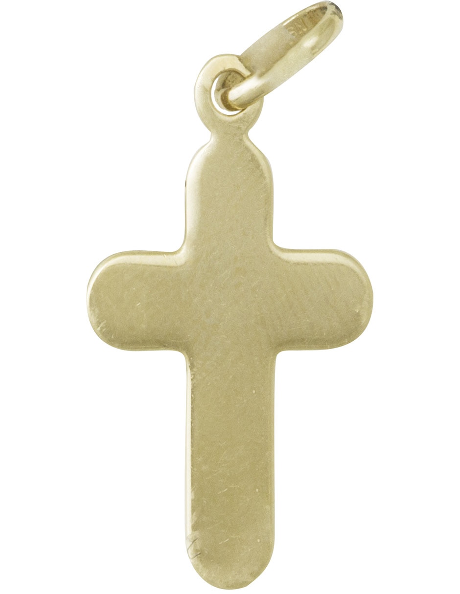 Dije de cruz de oro amarillo 14 K 4