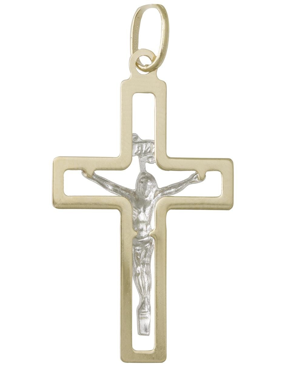 Dije de cruz de oro 14 K 3